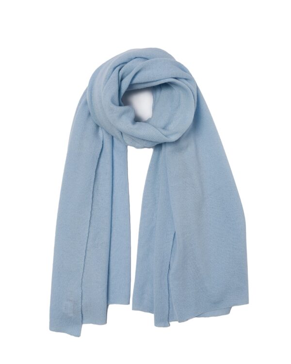 Cashmere Travel Wrap – Pearl Blue