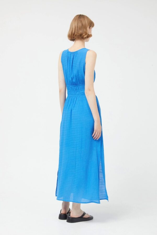 Compania Fantastica Long blue sleeveless dress