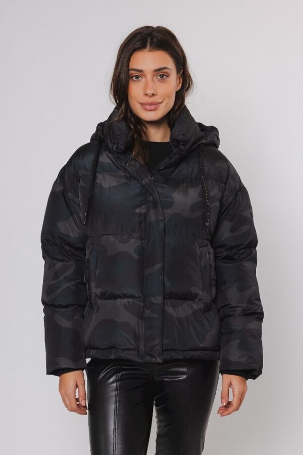 Rino & Pelle Sunn short padded all over printed jacket with hood