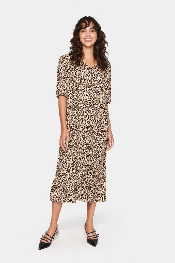 SAINT TROPEZ GazelSZ Dress- Black Reg Leo