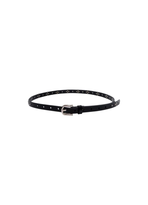 Black Colour DIAZ Leather Belt - Black