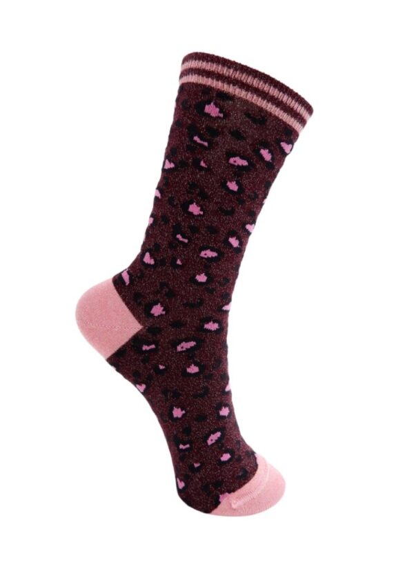 Black Colour Leo Sock Wine