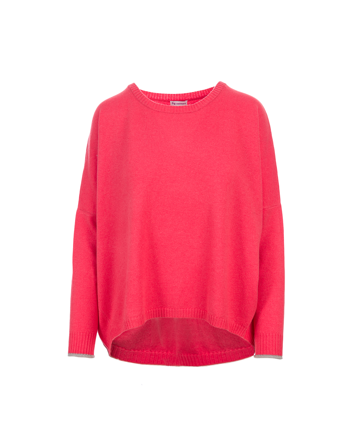 Cashmere Lambswool Mina Jumper- Geranium/Mushroom