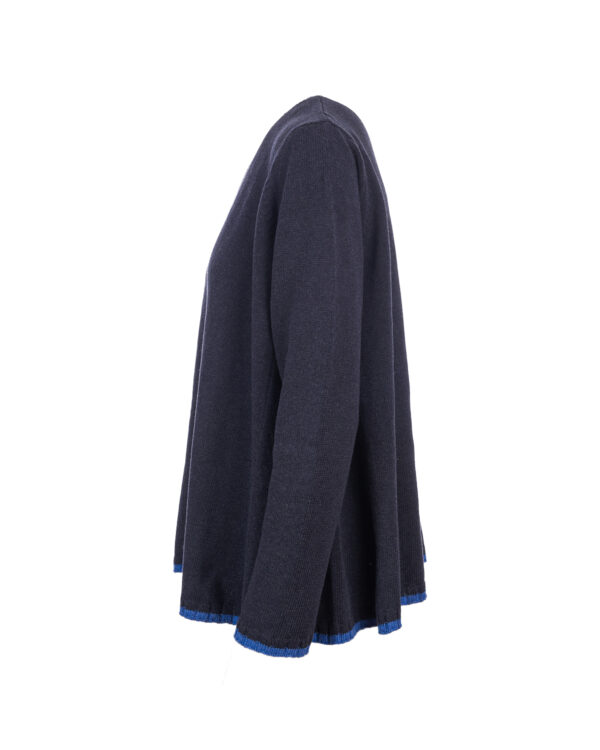 Organic Cotton Rollo Jumper - Navy/ Cobalt