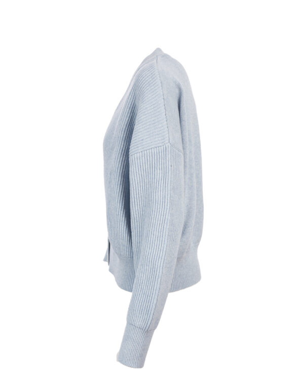 Organic Cotton Crystal Cardigan – Pearl Blue