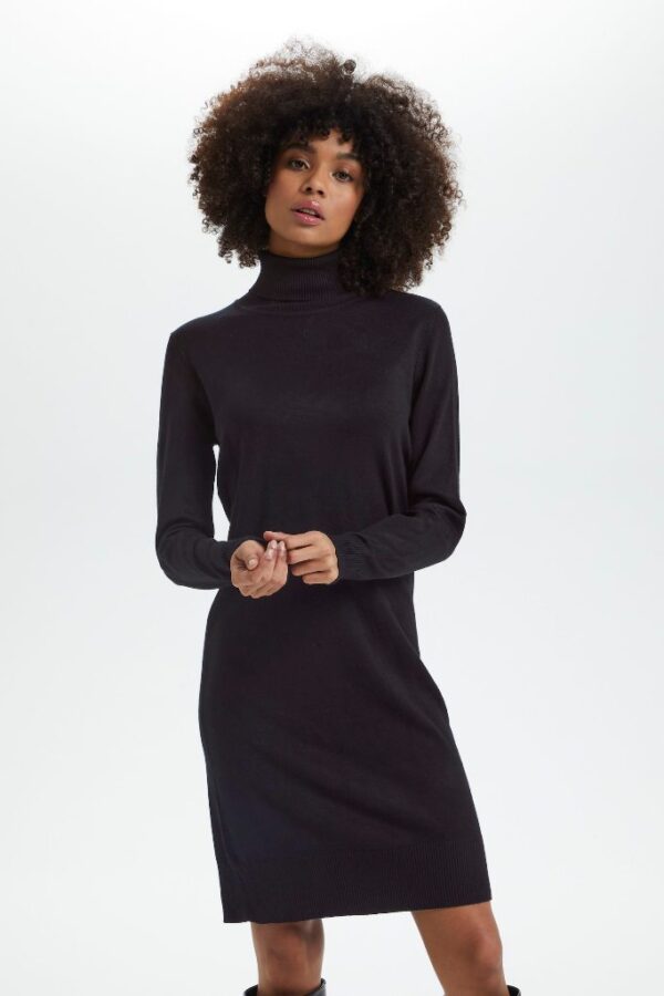 SAINT TROPEZ Milasz Roll Neck Dress Black