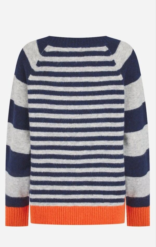 Nooki Design Cynthia Stripe Jumper in Navy Mix