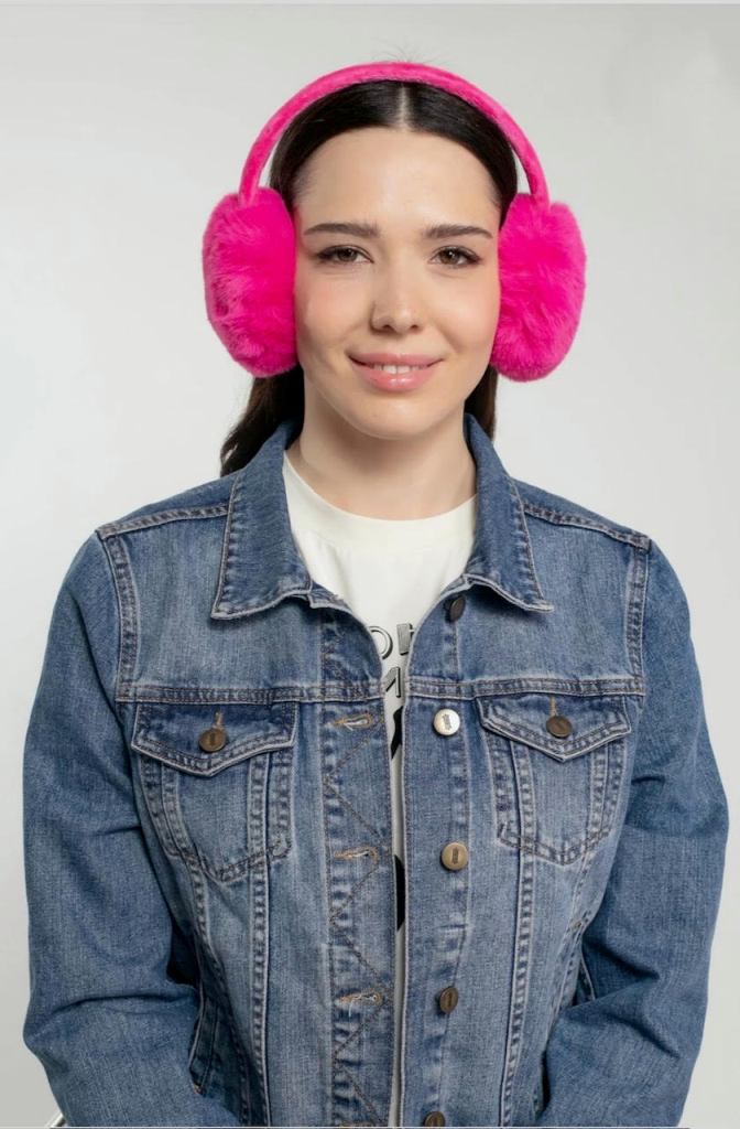 Nooki Desing EDIE FAUX FUR EARMUFF IN FUCHSIA