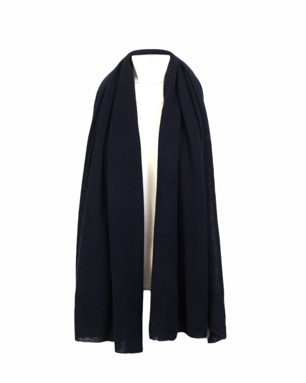 Cashmere Travel Wrap - Dark Navy