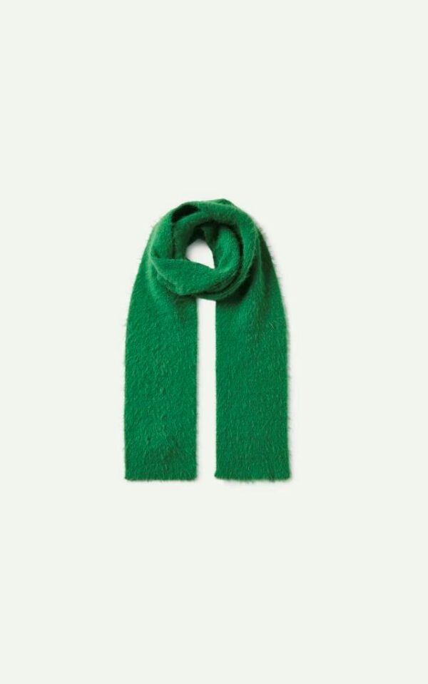 Compania Fantasica Green Textured Knit Scarf