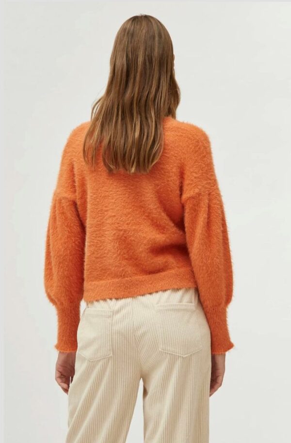 Compania Fantastica 44C/10262/2S0 Orange textured knit sweater