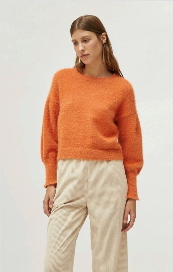 Compania Fantastica 44C/10262/2S0 Orange textured knit sweater