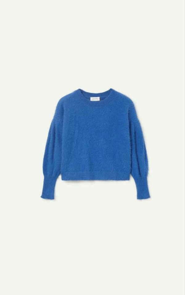 Compania Fantastica 44C/10263/2S0 Blue textured knit sweater