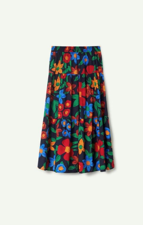 Compania Fantastica 44c/12102 Multicolor floral print long skirt