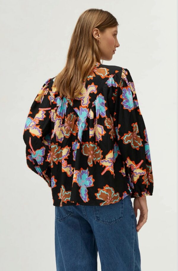 Compania Fantastica Alhelí floral print top