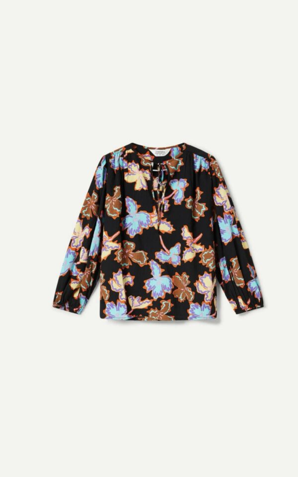 Compania Fantastica Alhelí floral print top