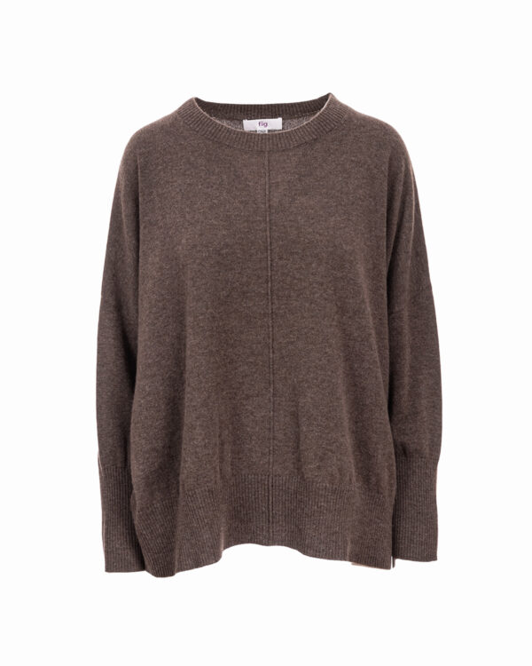 Cashmere Mix Crew Neck Jumper - Precipice