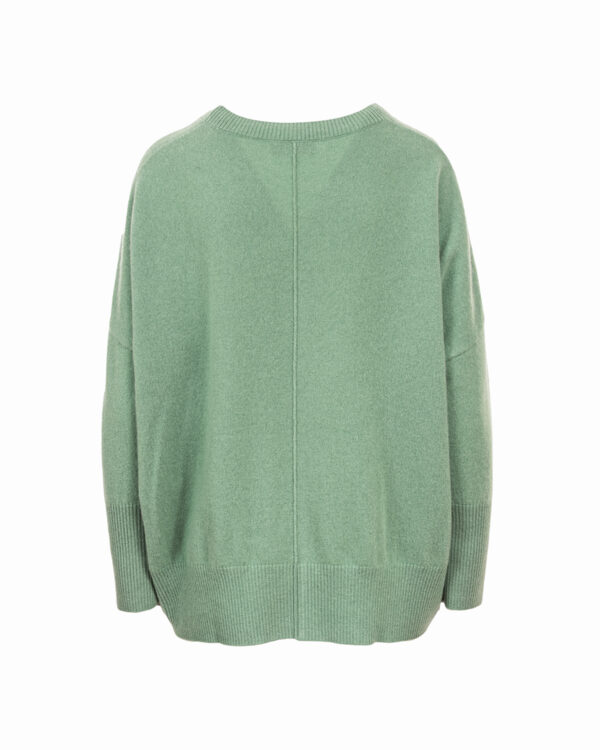 Cashmere Mix Crew Neck Jumper - Apple green