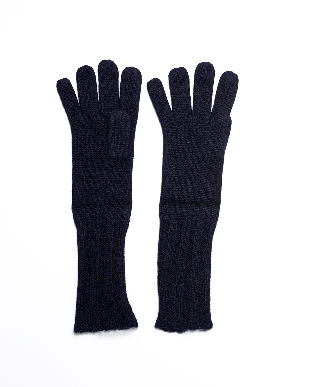 Cashmere Lambswool Gloves - Dark Navy