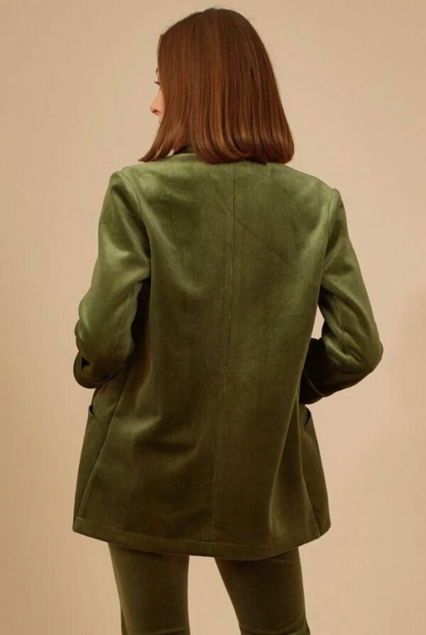 Traffic People Corrie Bratter Boyfriend Jacket in Green