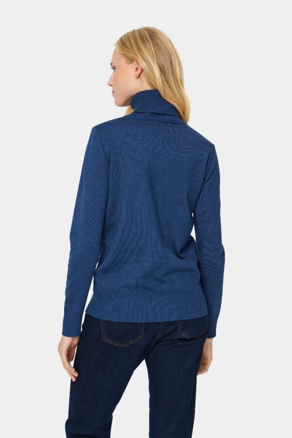 Saint Tropez MilaSz Roll Neck Pullover Titan Melange