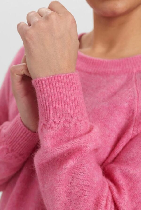 Numph NURIETTE PULLOVER - Pink Cosmos