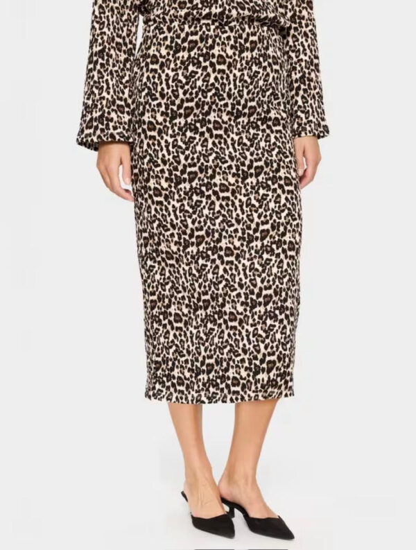 Saint Tropez Ilyssa Leopard Print Skirt