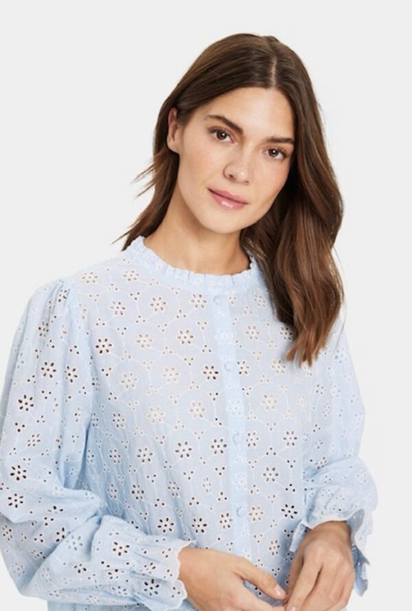 Saint Tropez Iveta Blouse - Chambray Blue