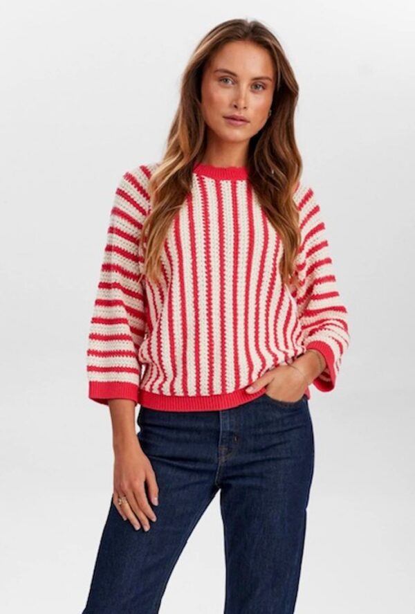 Numph NUNUELLE ORGANIC COTTON PULLOVER - Geranium