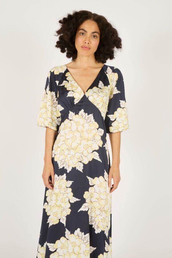 Traffic People Blooming Lovely Gloria Dress Navy/Cream