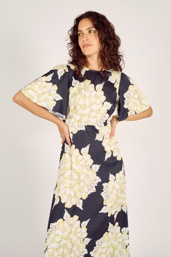 Traffic People Blooming Lovely Rene Dress Navy/Cream