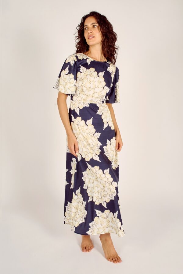 Traffic People Blooming Lovely Rene Dress Navy/Cream