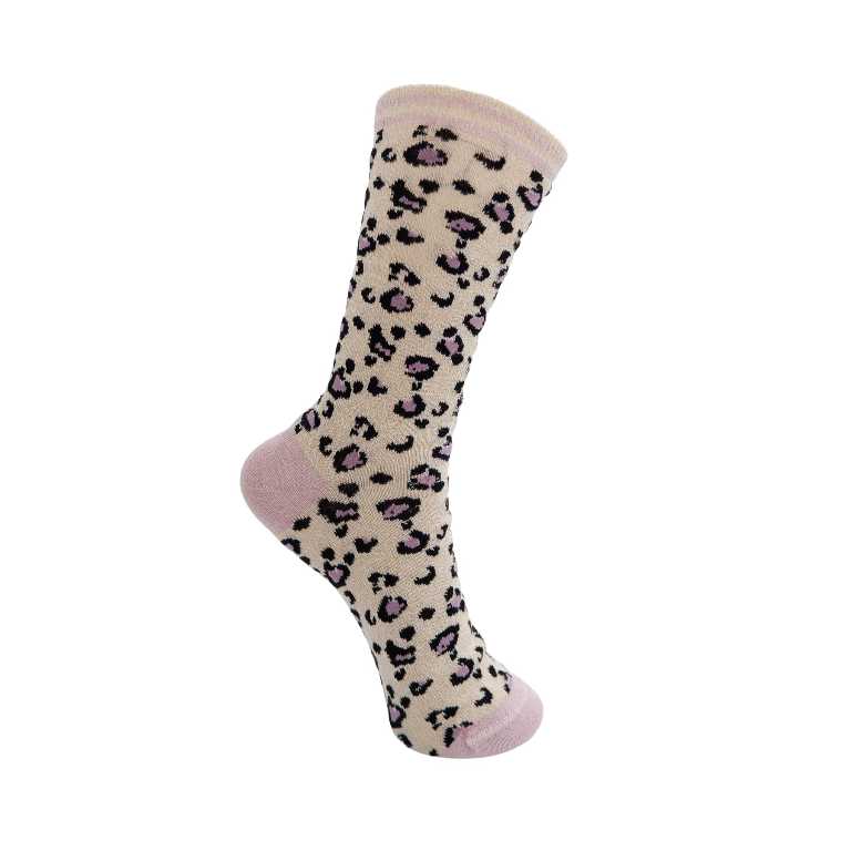 Black Colour Leo sock Creme